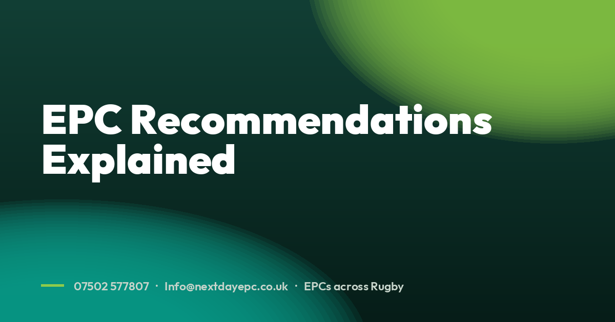 EPC Recommendations Explained