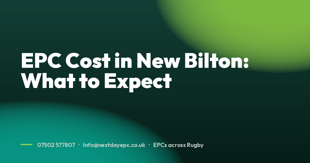EPC Cost in New Bilton: What to Expect
