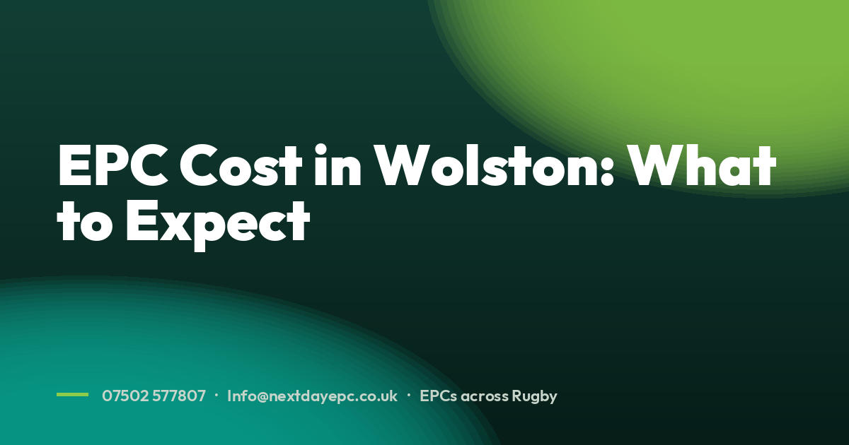 EPC Cost in Wolston: What to Expect