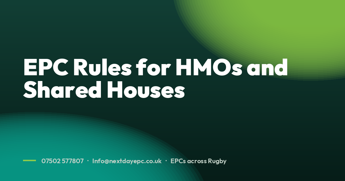 EPC Rules for HMOs and Shared Houses